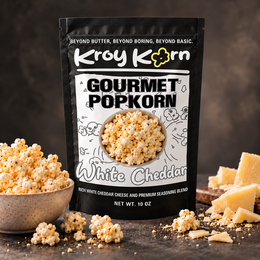KroyKorn White Cheddar Popkorn - 10oz bag