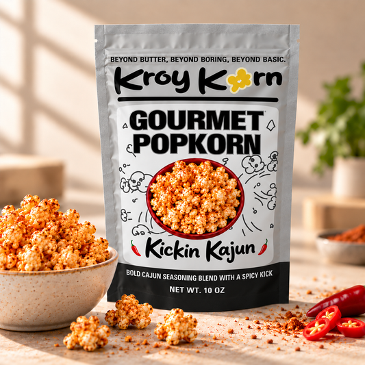 KroyKorn Kickin Kajun Popkorn - 10oz bag