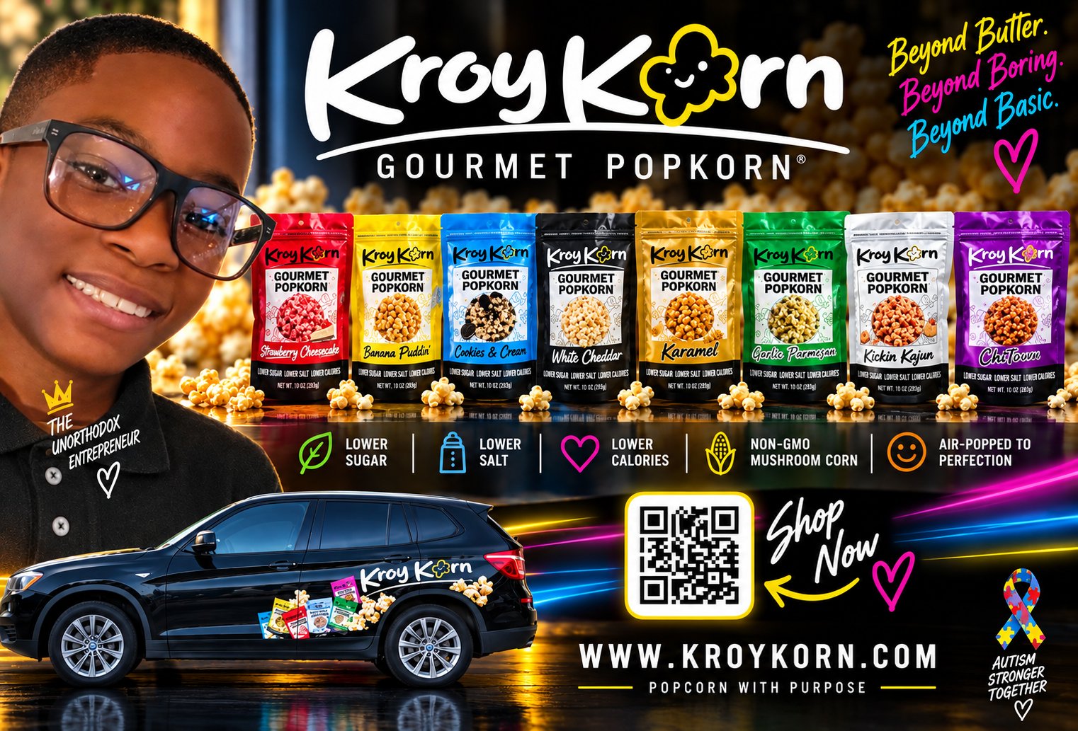 Kroy Korn Gourmet Popcorn | Popped with Purpose