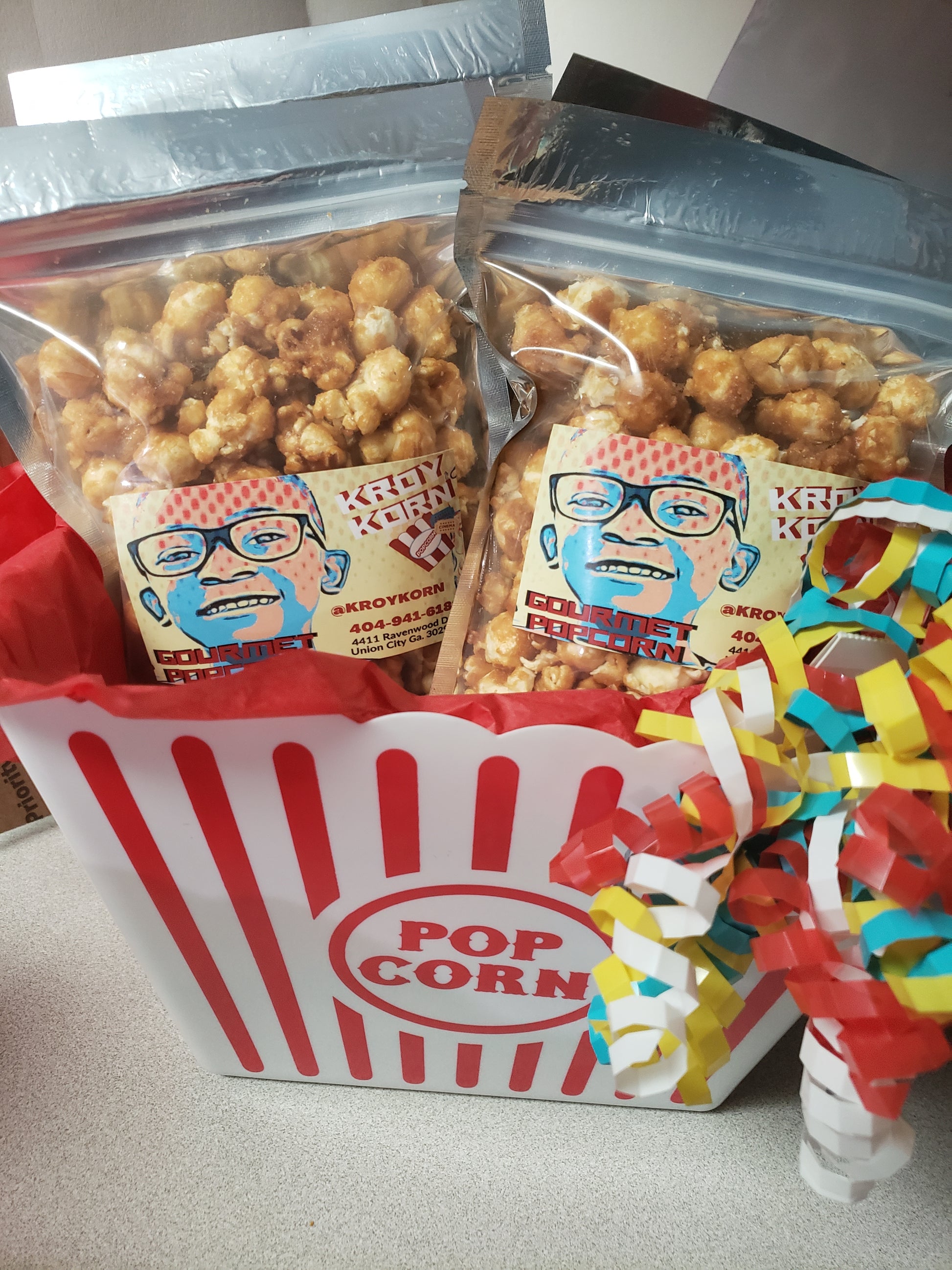 Party Korn Variety Pack at $39.99 only from Kroy Korn Gourmet Popcorn