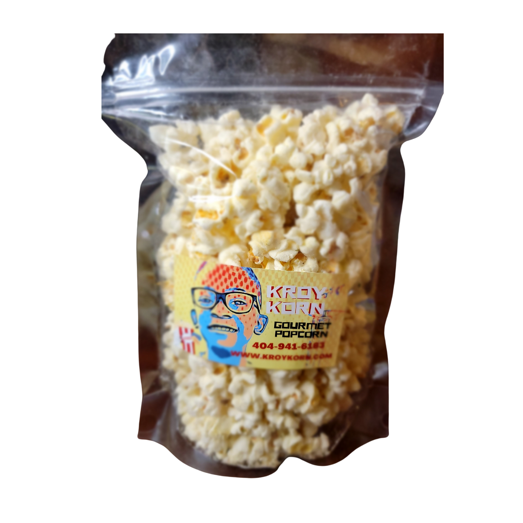 White Cheddar Korn at $6.99 only from Kroy Korn Gourmet Popcorn