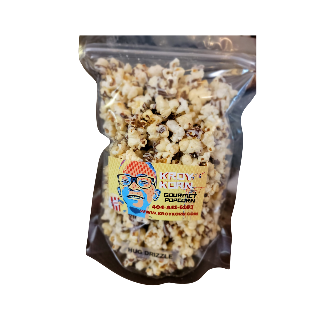 Hug Drizzle Korn at $6.99 only from Kroy Korn Gourmet Popcorn